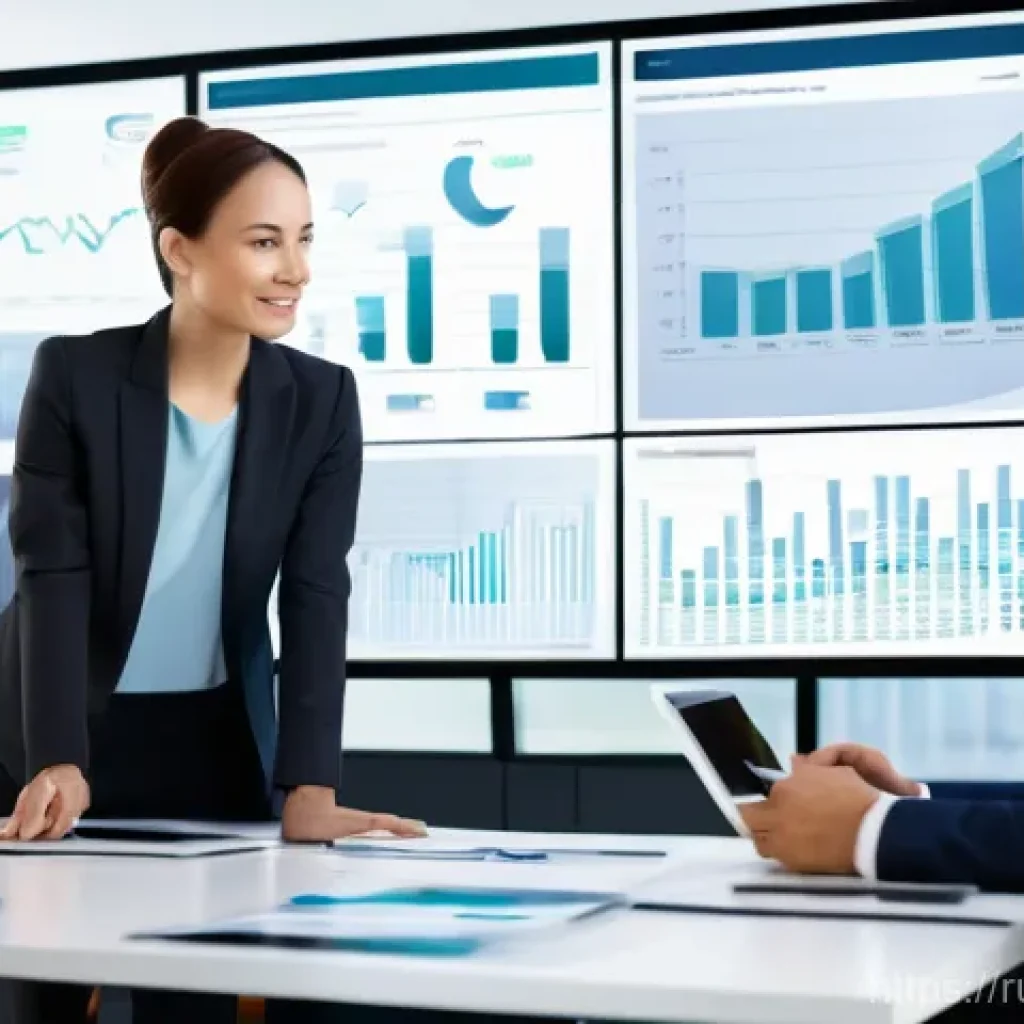 무역협상에서 사용하는 협상 도구와 소프트웨어 - **A highly detailed, realistic image of a diverse team of three business professionals (one man, two...